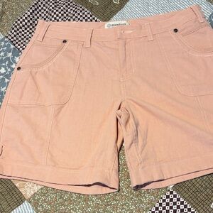 Aventura Women's Peach Utility Bermuda Shorts